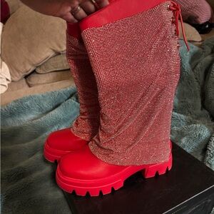 Stylish Red Women's Boots